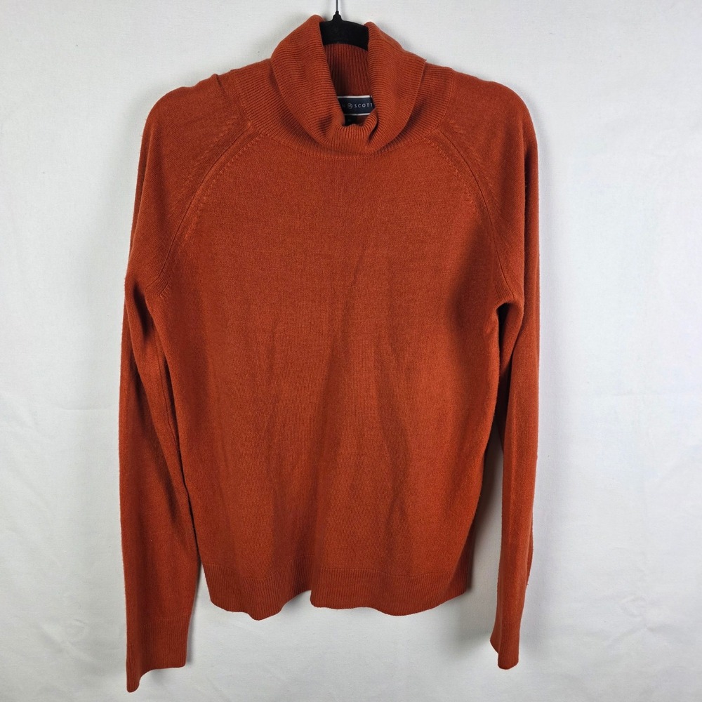 Karen Scott Womens Burnt Orange Turtleneck Raglan Sleeve Knit‎ Sweater Size M
